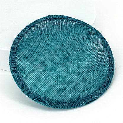 Sinamay Straw Round Fascinator Base 13.5cm - HB008