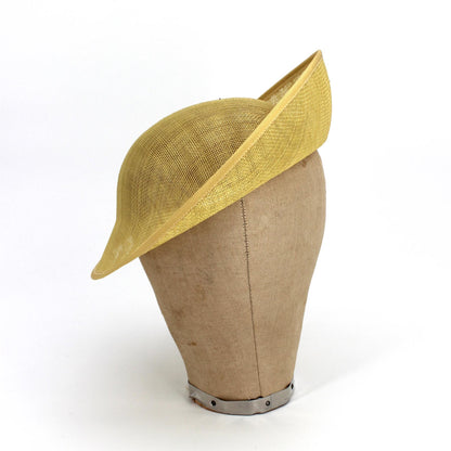 UK Made Sinamay Small Rounded Up Brim Fascinator Base HA035