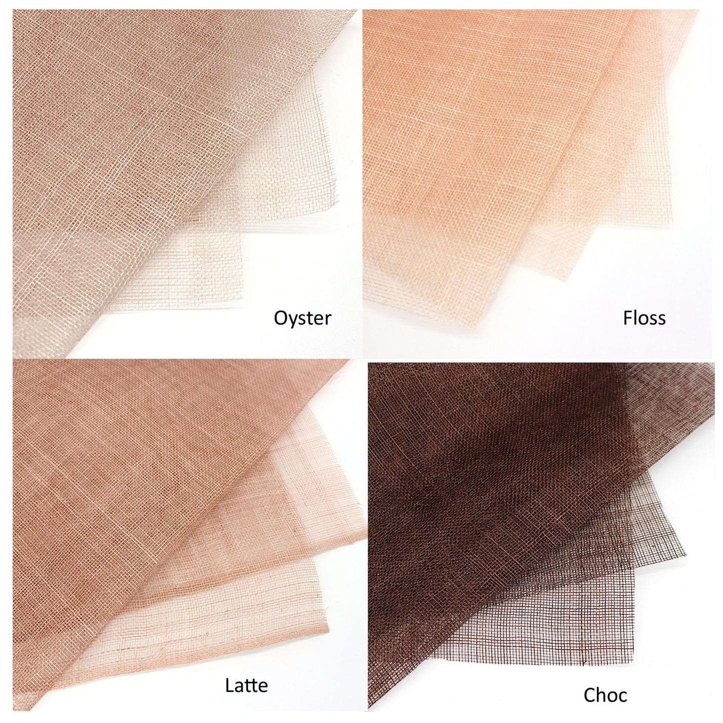 UK Made to Order Huge Sinamay Sharp Up-brim Slant Indented Slope Curved Crown 46x43cm - HA088