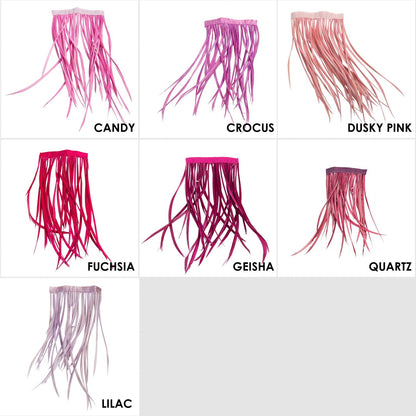 Full Biot Fringe 14cm Feather Length x 10cm - FR013