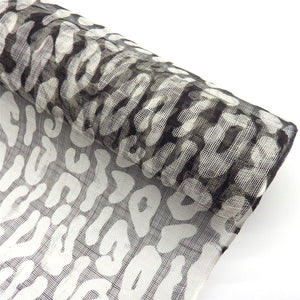 Large Leopard Print Sinamay 90cm x 1m FS044