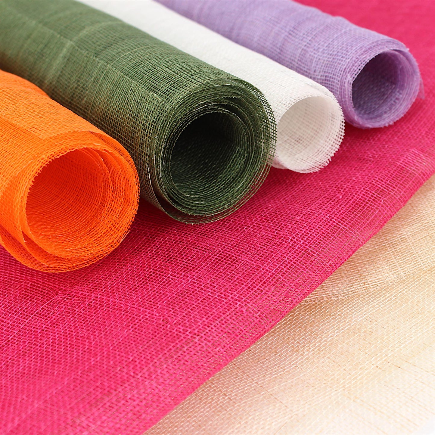 Machine-woven Stiffened Sinamay 90cm x 1m - FS002