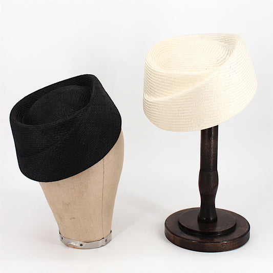 UK Made Parisisal Straw Pillbox Hat Base - HA107P