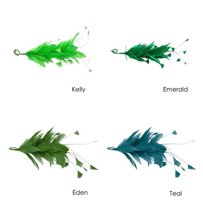 Goose Feather Stripped Coq Mount 22cm - FM082