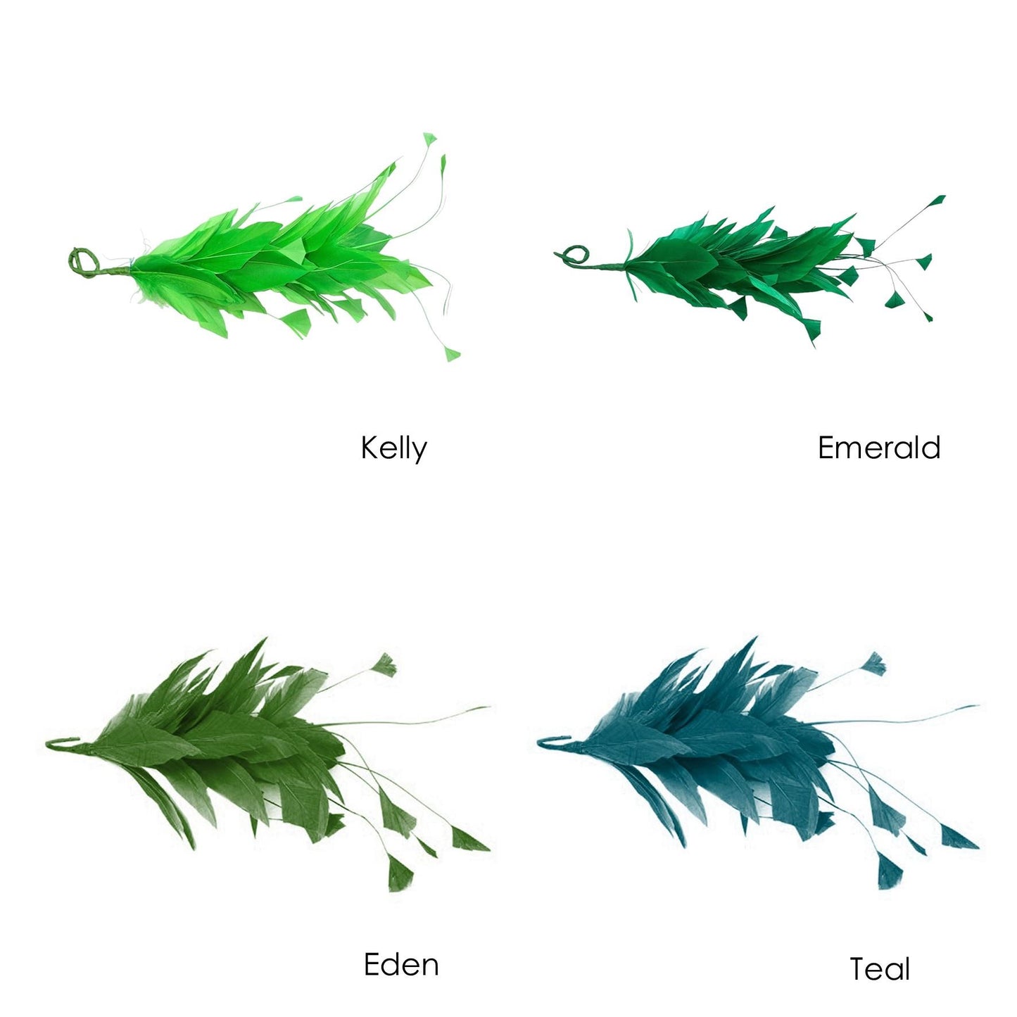 Goose Feather Stripped Coq Mount 22cm - FM082