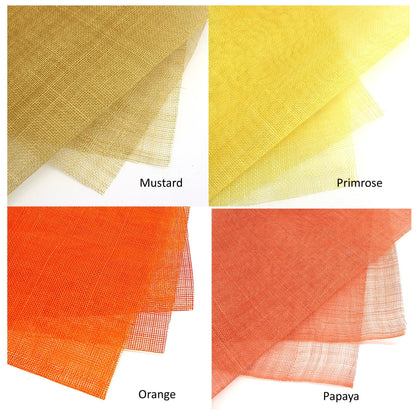 UK Made to Order Huge Sinamay Sharp Up-brim Slant Indented Slope Curved Crown 46x43cm - HA088