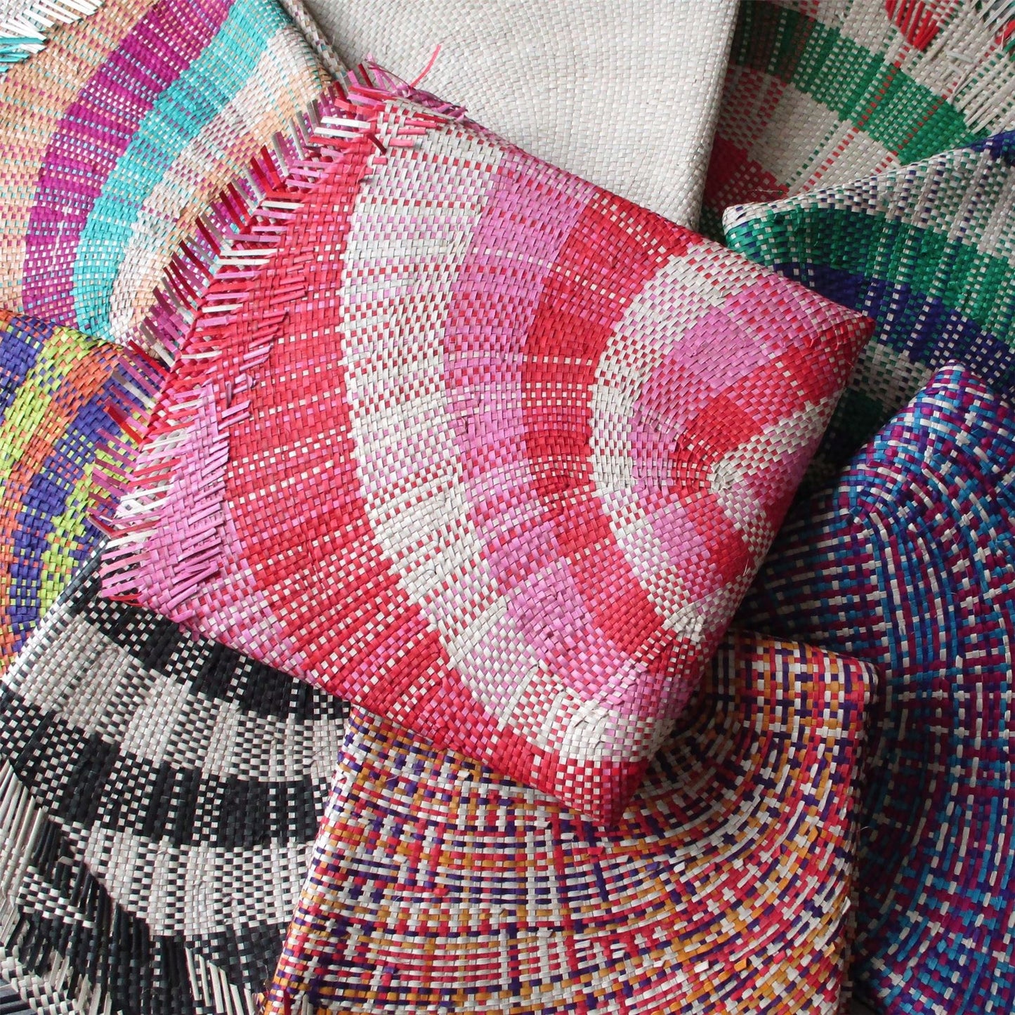 Multi Coloured Sabutan Mat Hat Base 70cm HF006