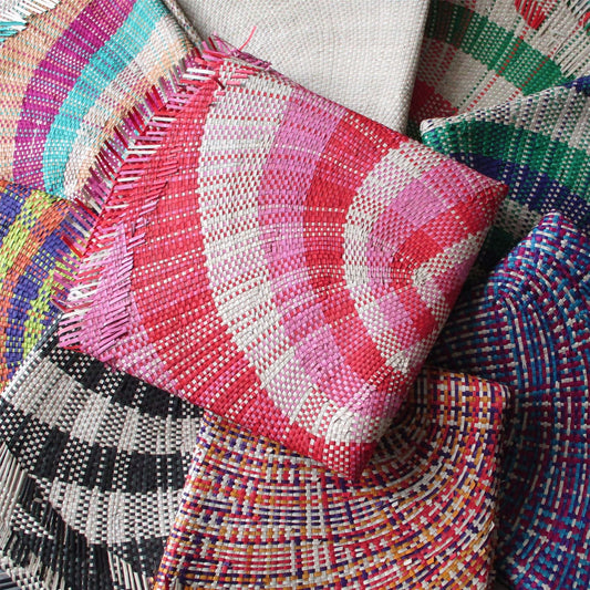 Multi Coloured Sabutan Mat Hat Base 70cm - HF006