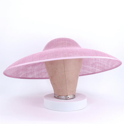 UK Made Sinamay Wide Down Brim Hat Base 48x42cm - HA098