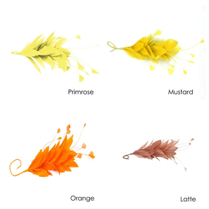 Goose Feather Stripped Coq Mount 22cm - FM082