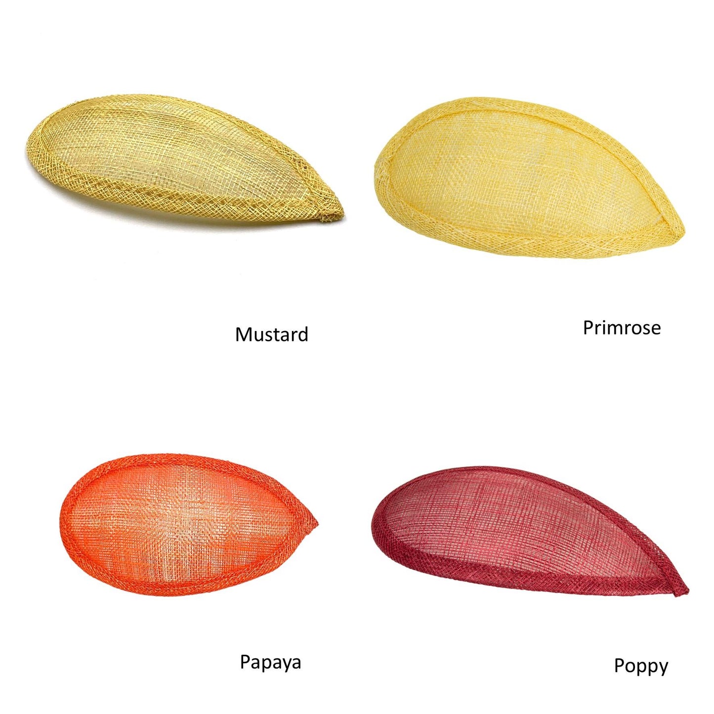 Sinamay Tear Fascinator Base 8x16cm - HB016