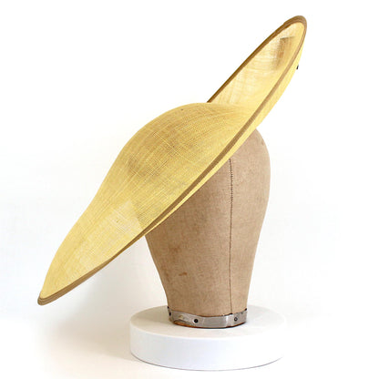 UK Made Sinamay Side Sweep Hat Base 43x45cm - HA080