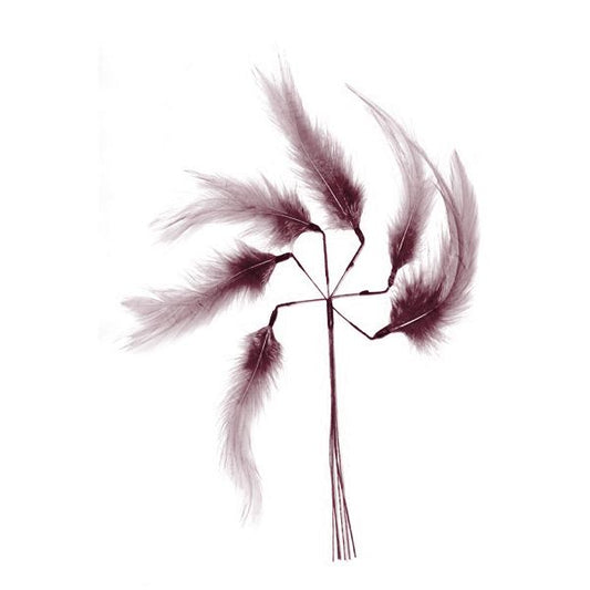 Hackle Feathers on Wire 10cm x 6pcs - FM916