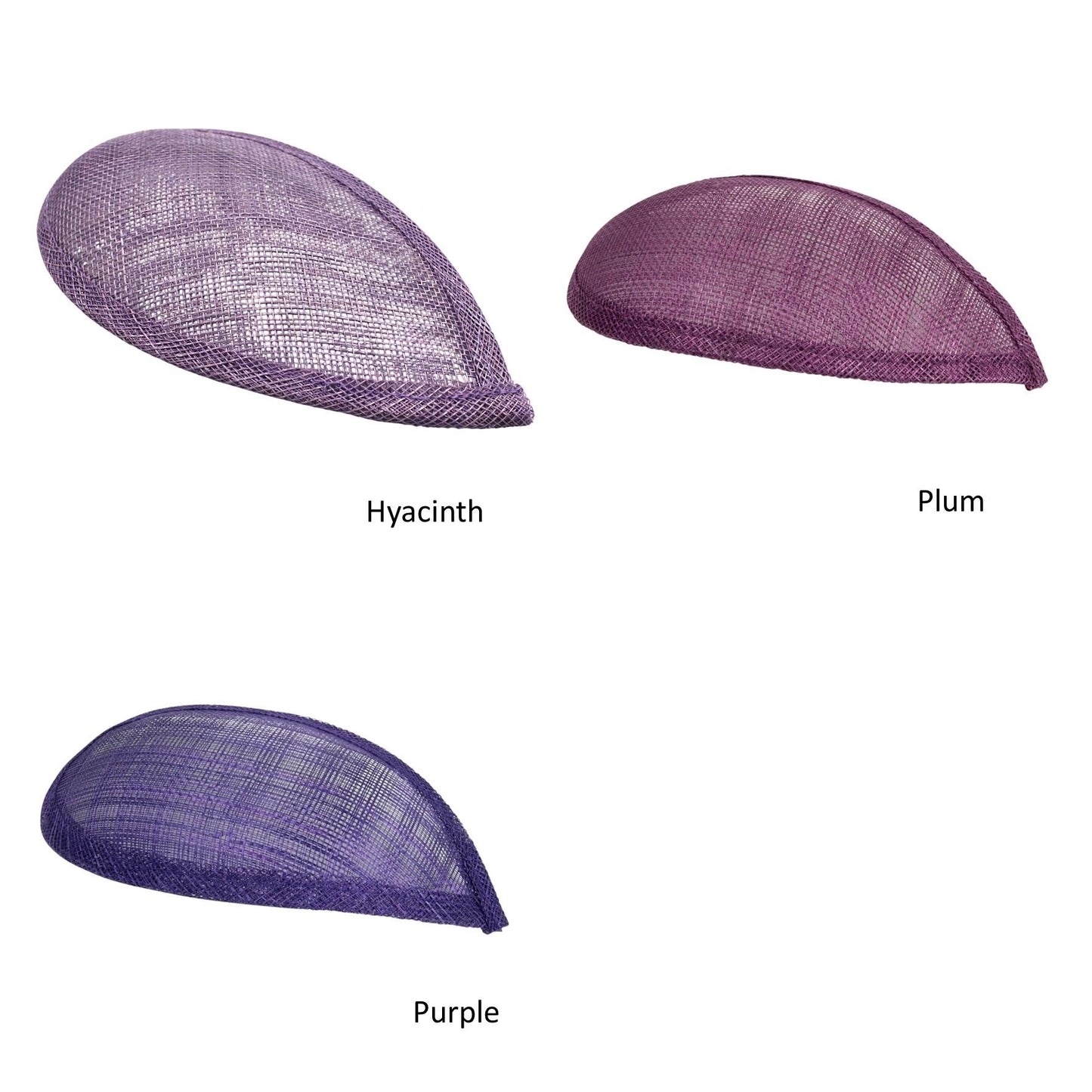 Sinamay Tear Fascinator Base 8x16cm - HB016