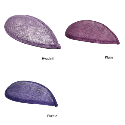 Sinamay Tear Fascinator Base 8x16cm - HB016