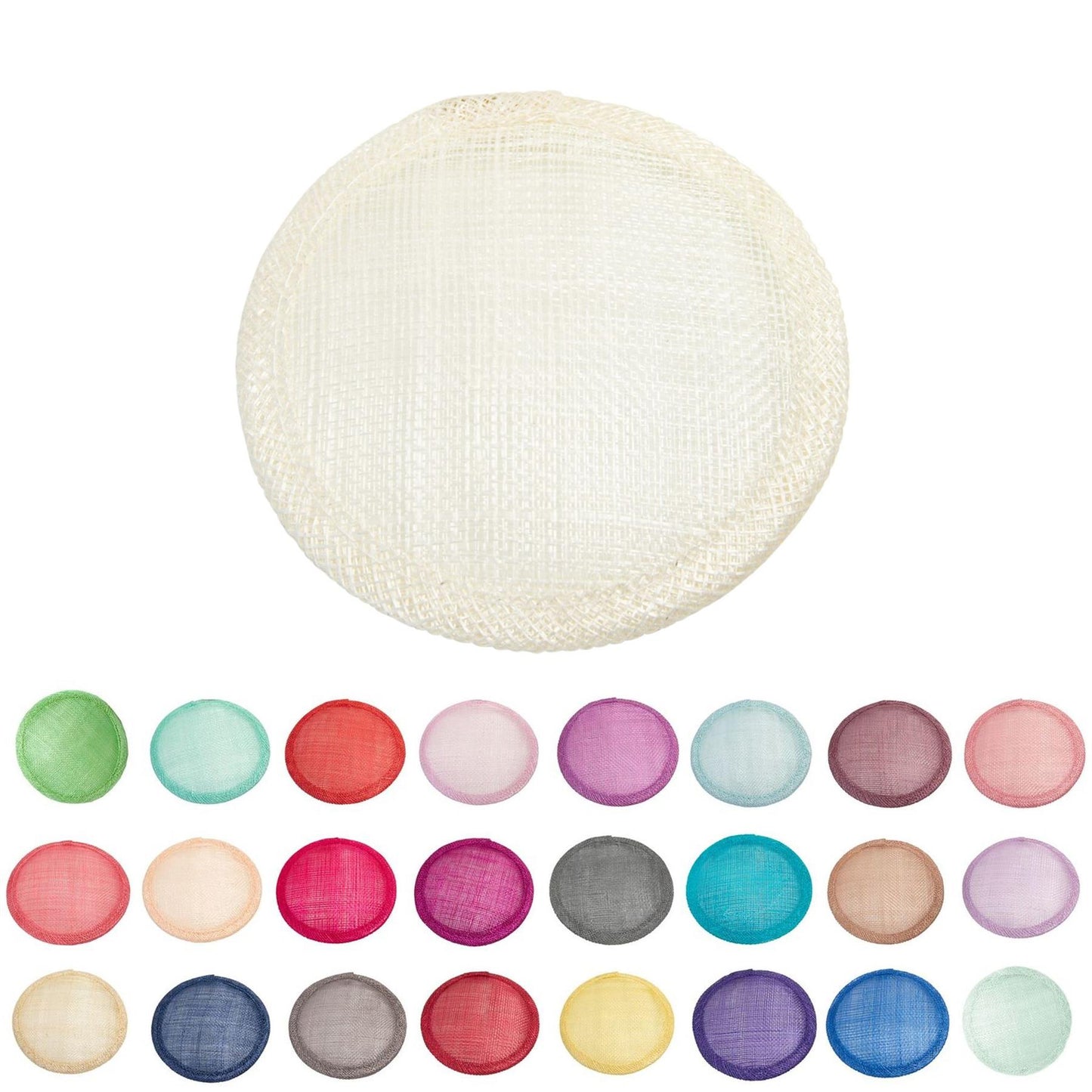 Sinamay Straw Fascinator Base 10cm - HB007