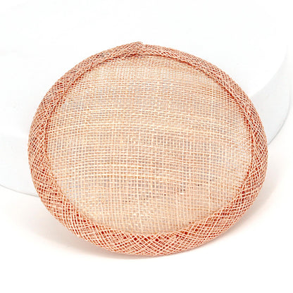 Sinamay Straw Round Fascinator Base 10.5cm - HB007