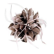 Load image into Gallery viewer, Tip Dyed Goose Biot Flower 15cm FM057