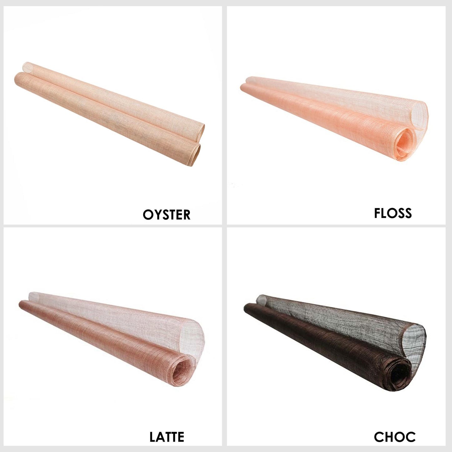 Machine Made Stiff Sinamay 90cm x 1m - FS002