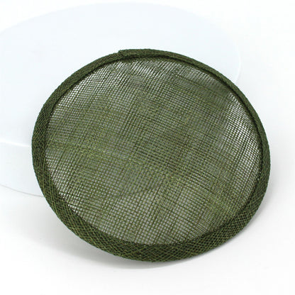 Sinamay Straw Round Fascinator Base 13.5cm - HB008