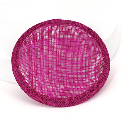 Sinamay Straw Round Fascinator Base 10.5cm - HB007