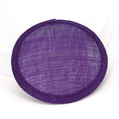Sinamay Straw Round Fascinator Base 10.5cm - HB007