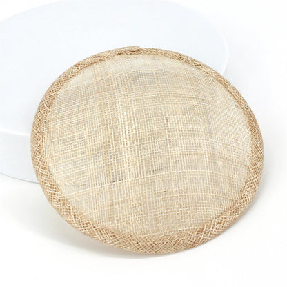 Sinamay Straw Round Fascinator Base 13.5cm - HB008