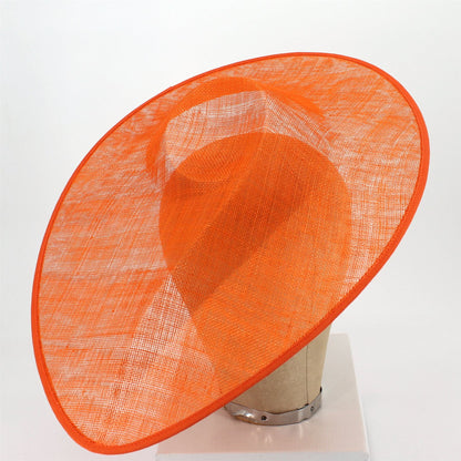 UK Made Sinamay Wide Pointed Saucer Fascinator Base HA036