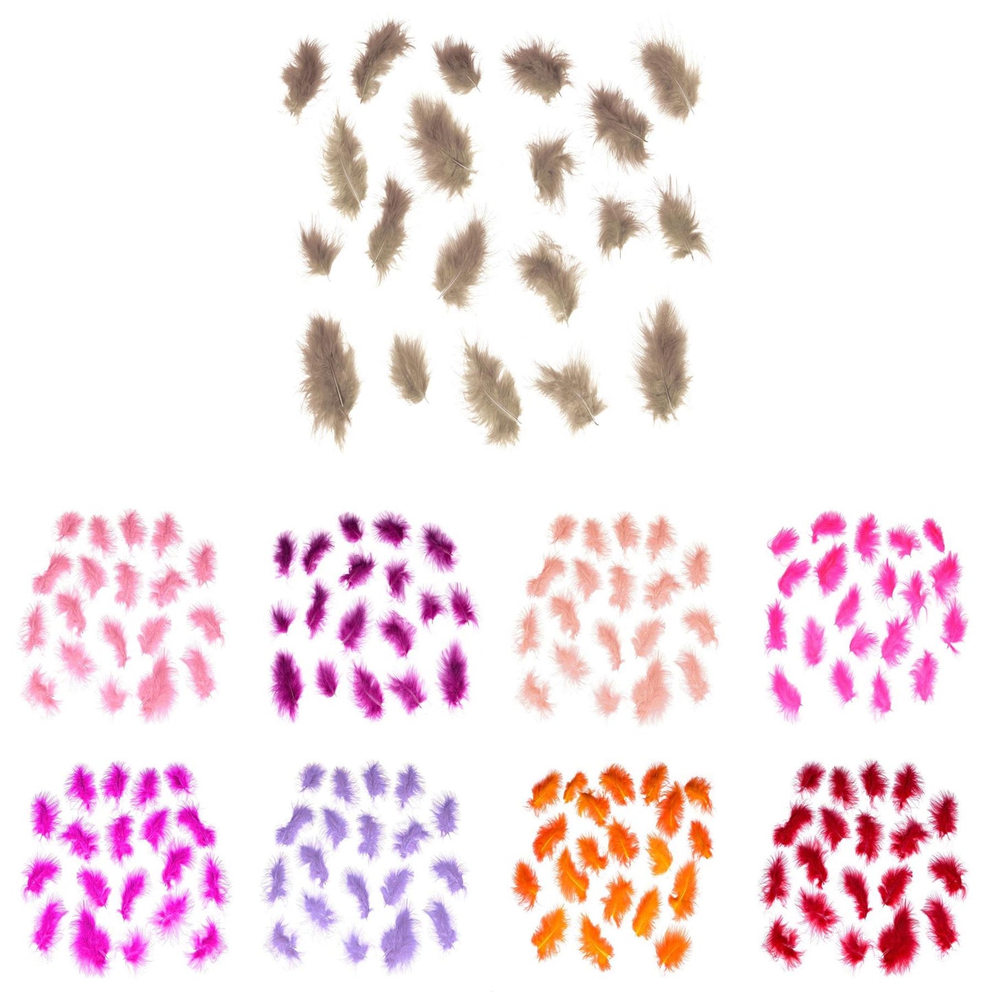 Marabou Feathers x 20pcs FE008