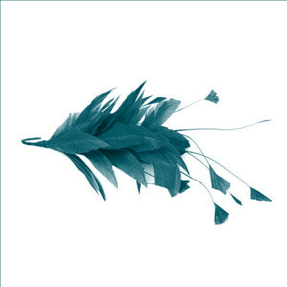 Goose Feather Stripped Coq Mount 22cm - FM082