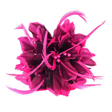 Load image into Gallery viewer, Tip Dyed Goose Biot Flower 15cm FM057