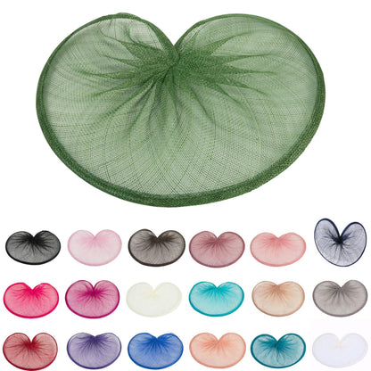 Sinamay Gathered Fascinator Base 20x28cm - HA057