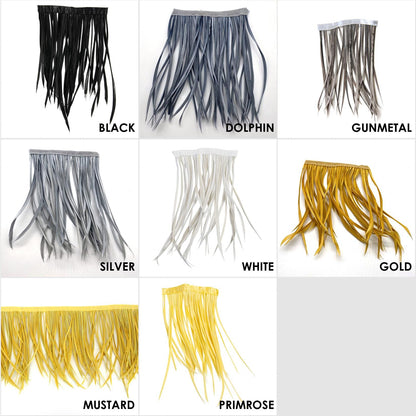 Full Biot Fringe 14cm Feather Length x 10cm - FR013
