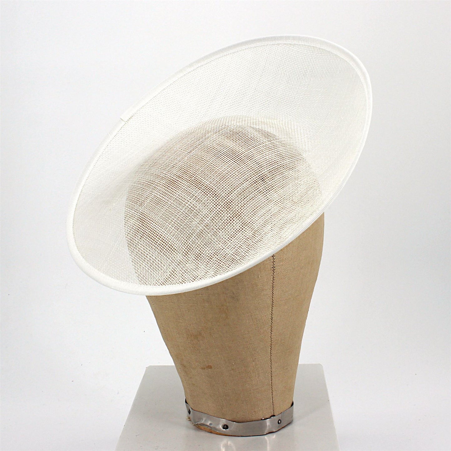 UK Made Sinamay Sweep Saucer Fascinator Base HA012