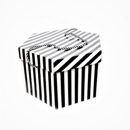 Fascinator Box Stripe Design 27cm Wide HA027