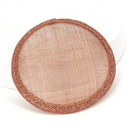Sinamay Straw Round Fascinator Base 10.5cm - HB007