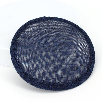 Sinamay Straw Round Fascinator Base 13.5cm - HB008