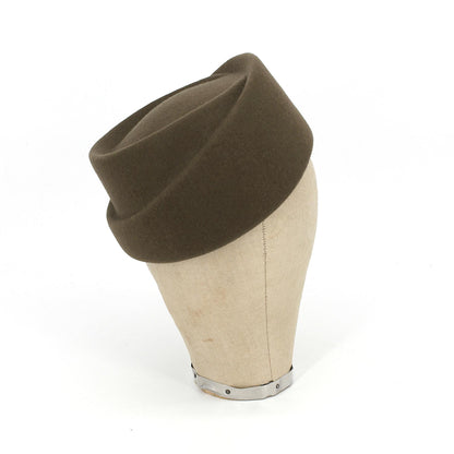 UK Made Asymmetrical Tiered Felt Pillbox Hat Base - HA111