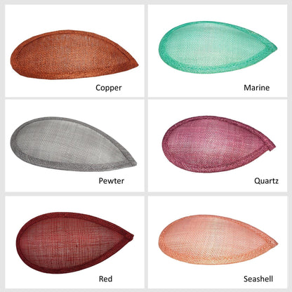 Sinamay Tear Fascinator Base 8x16cm - HB016