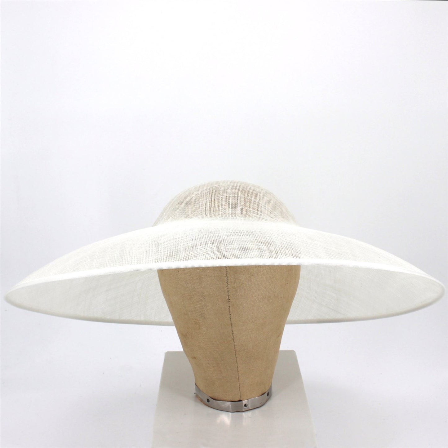 UK Made Sinamay Wide Down Brim Hat Base HA098