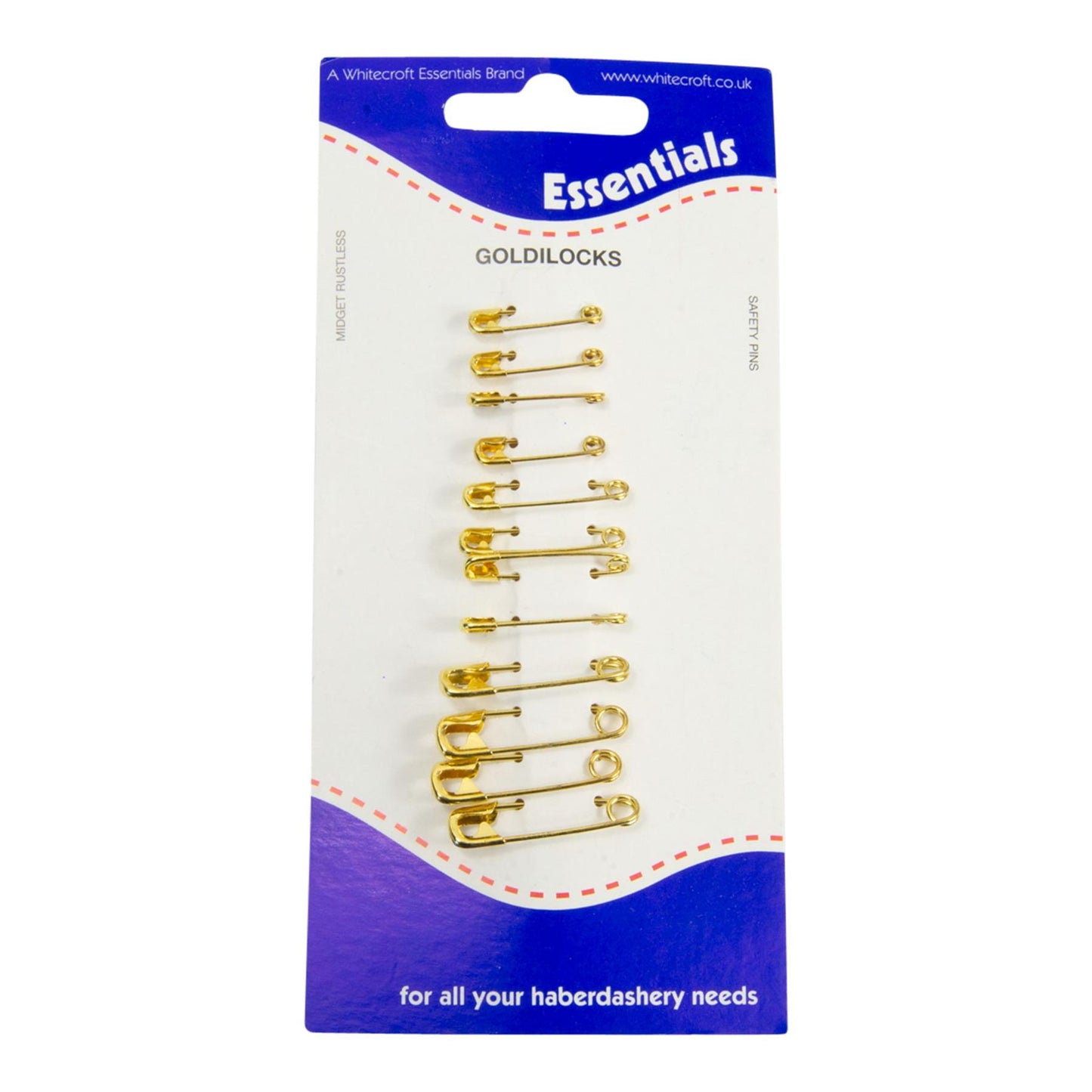 Assorted Safety Gold Coloured Pins HB073