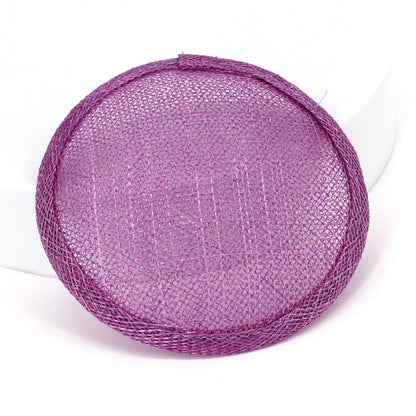 Sinamay Straw Round Fascinator Base 10.5cm - HB007