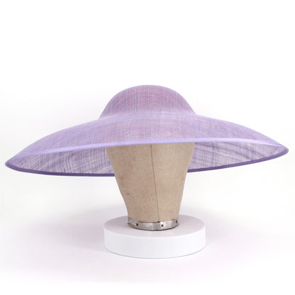 UK Made Sinamay Wide Down Brim Hat Base 48x42cm - HA098