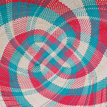 Multi Coloured Sabutan Mat Hat Base 70cm - HF006