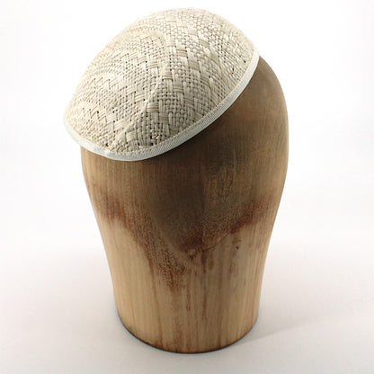 UK Made Domed Straw Hat Base 19x15cm - HA033