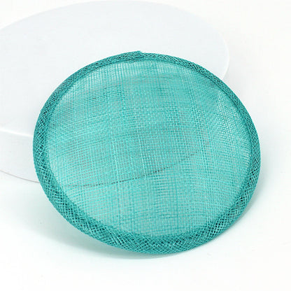 Sinamay Straw Round Fascinator Base 13.5cm - HB008