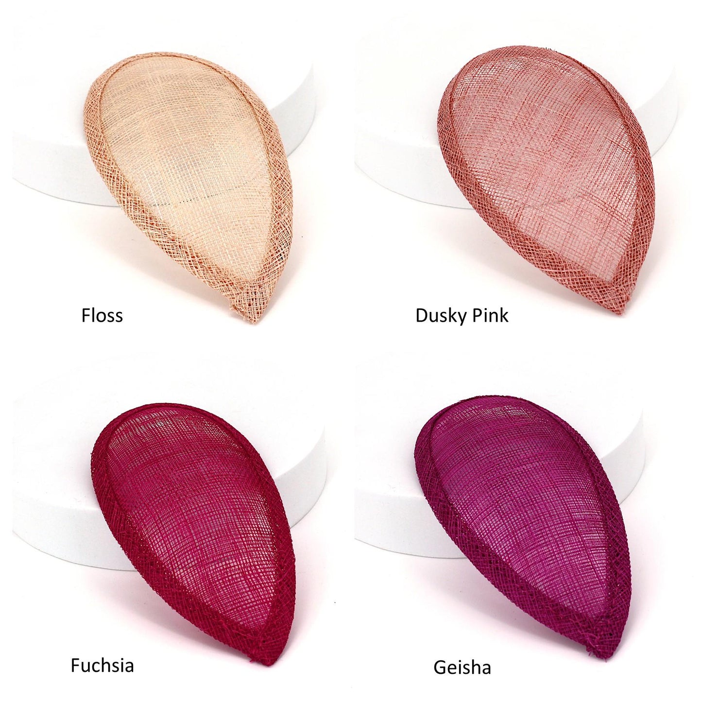 Sinamay Teardrop Fascinator Base 16cm - HB016