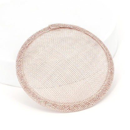 Sinamay Straw Round Fascinator Base 10.5cm - HB007
