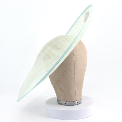 UK Made Sinamay Side Sweep Hat Base 43x45cm - HA080