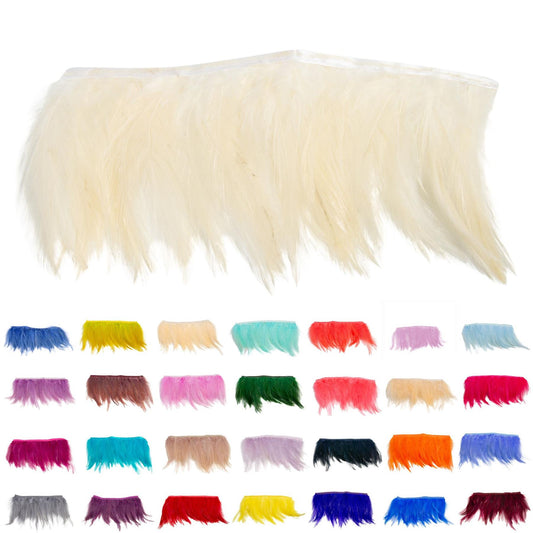 Hackle Fringe 12cm length Feathers x 20cm - FR012